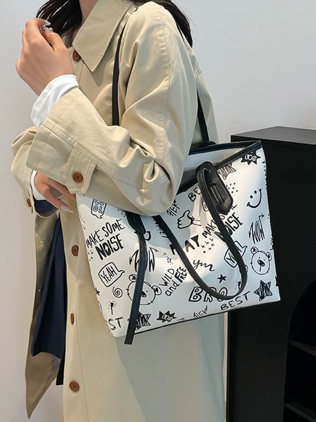 Grand sac à bandoulière polyvalent et à la mode pour femmes
