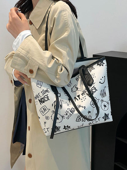 Grand sac à bandoulière polyvalent et à la mode pour femmes