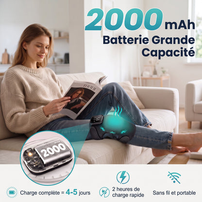 Genouillère Chauffante/Massante Sans Fil
